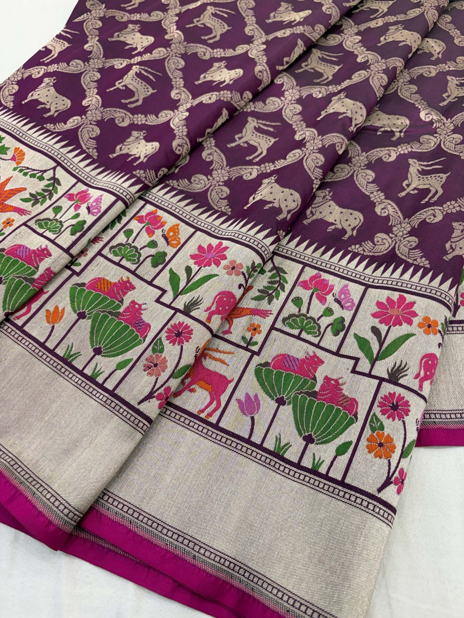 Handcrafted Zari Banarasi Weave - Image 3