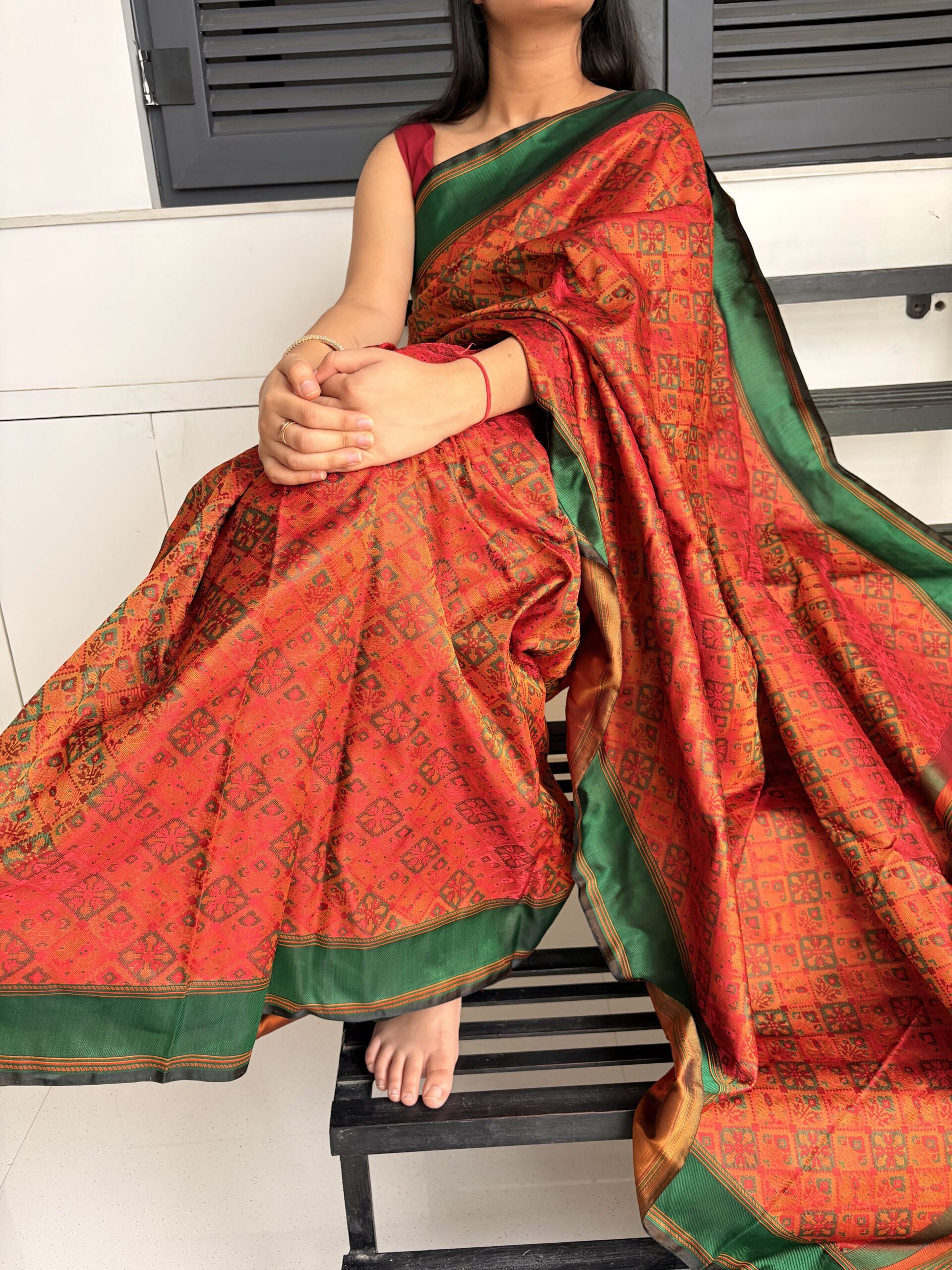 Classic Katan Silk Banarasi Saree - Image 2