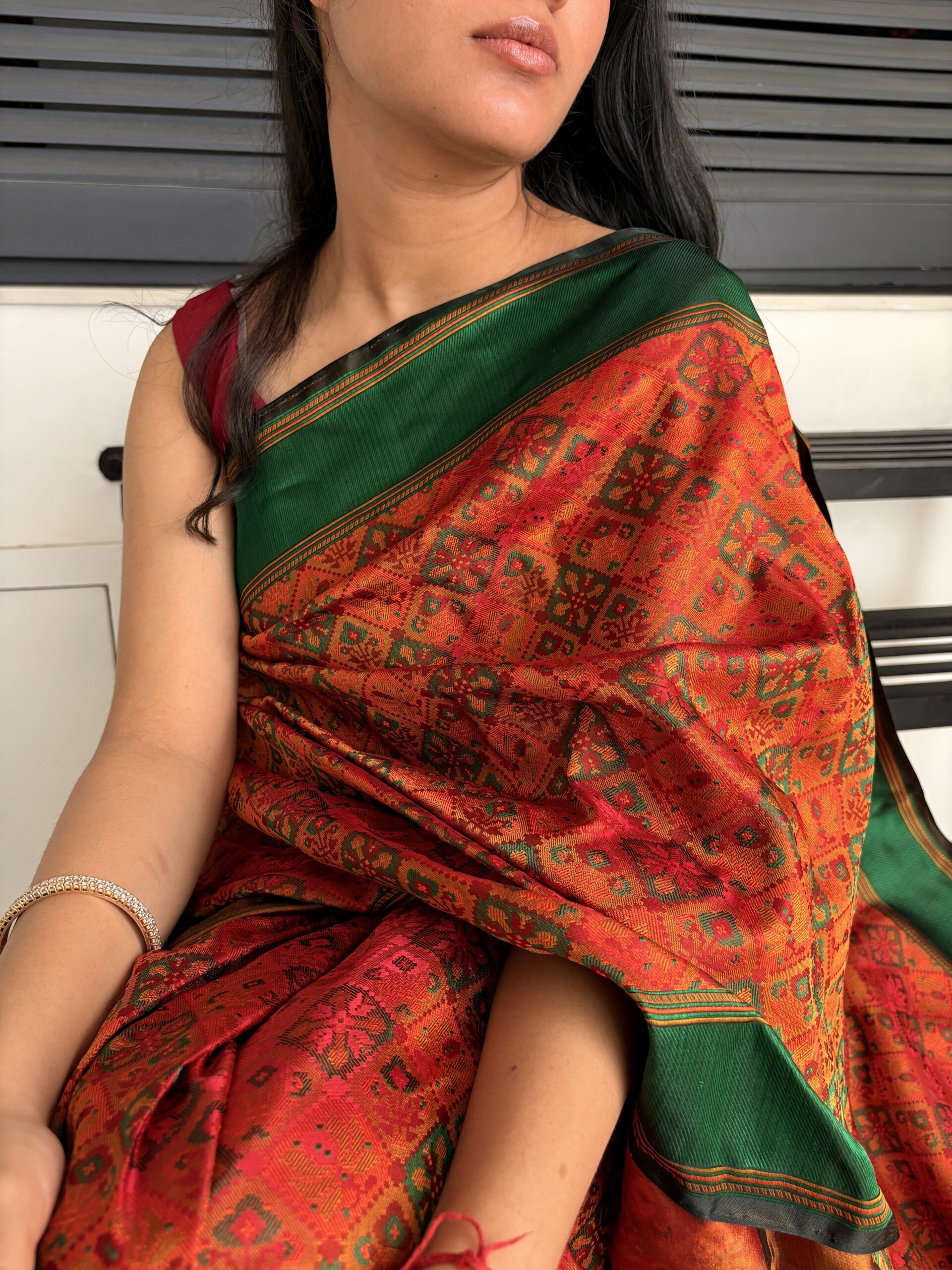 Classic Katan Silk Banarasi Saree - Image 3