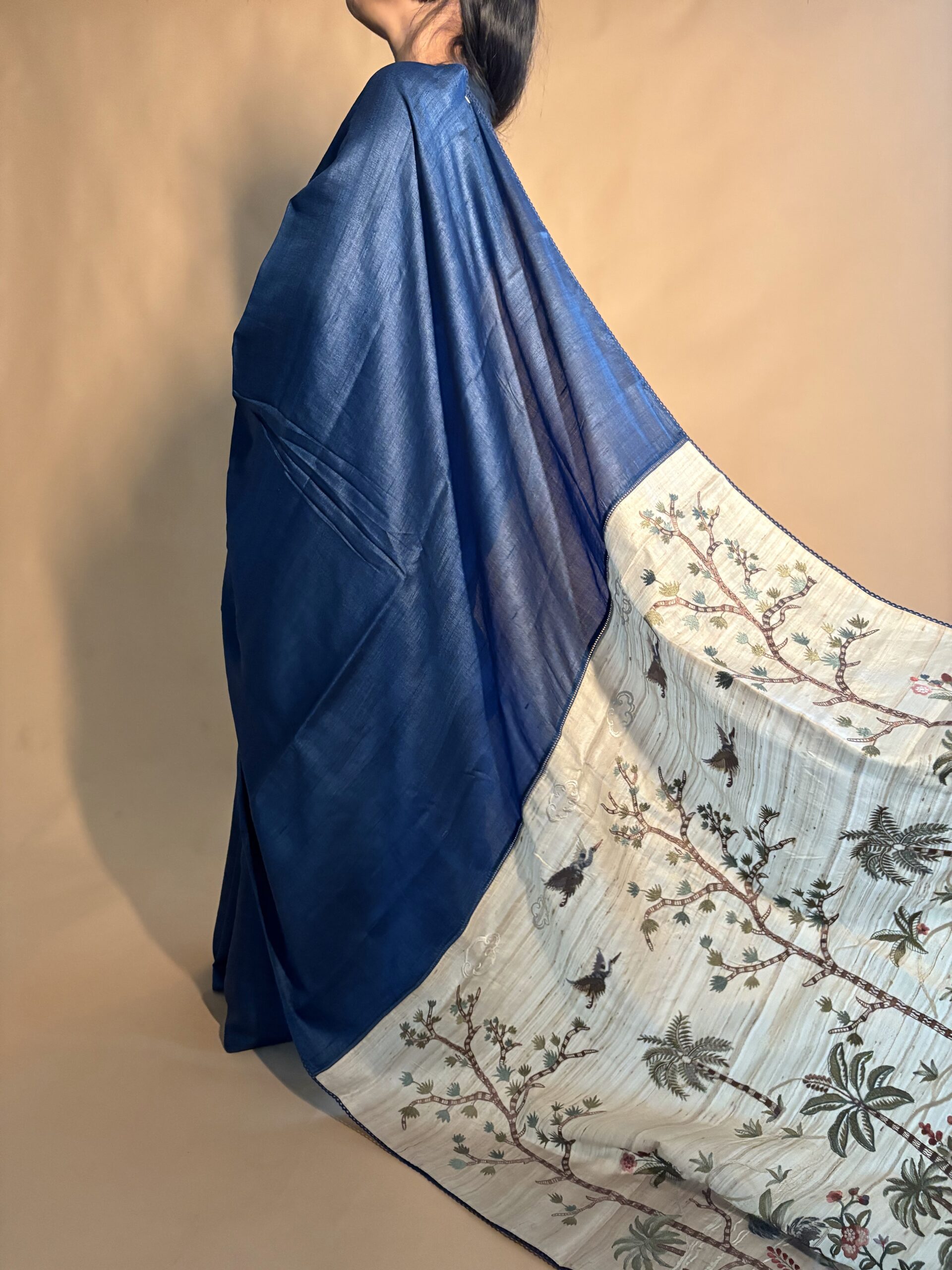 Handwoven Katan Silk Saree - Image 6