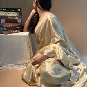 Pure mashru satin liquid gold saree-YANIA