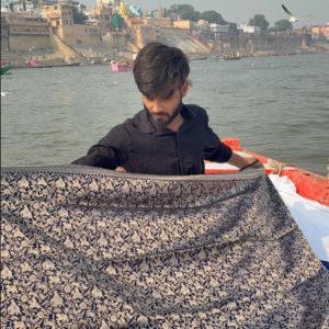 Pure mashru satin silk royale shikargah saree in gol zari-NAYANTARA