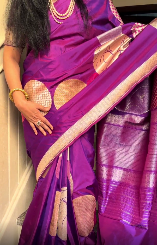 Elegant Banarsi silk saree
