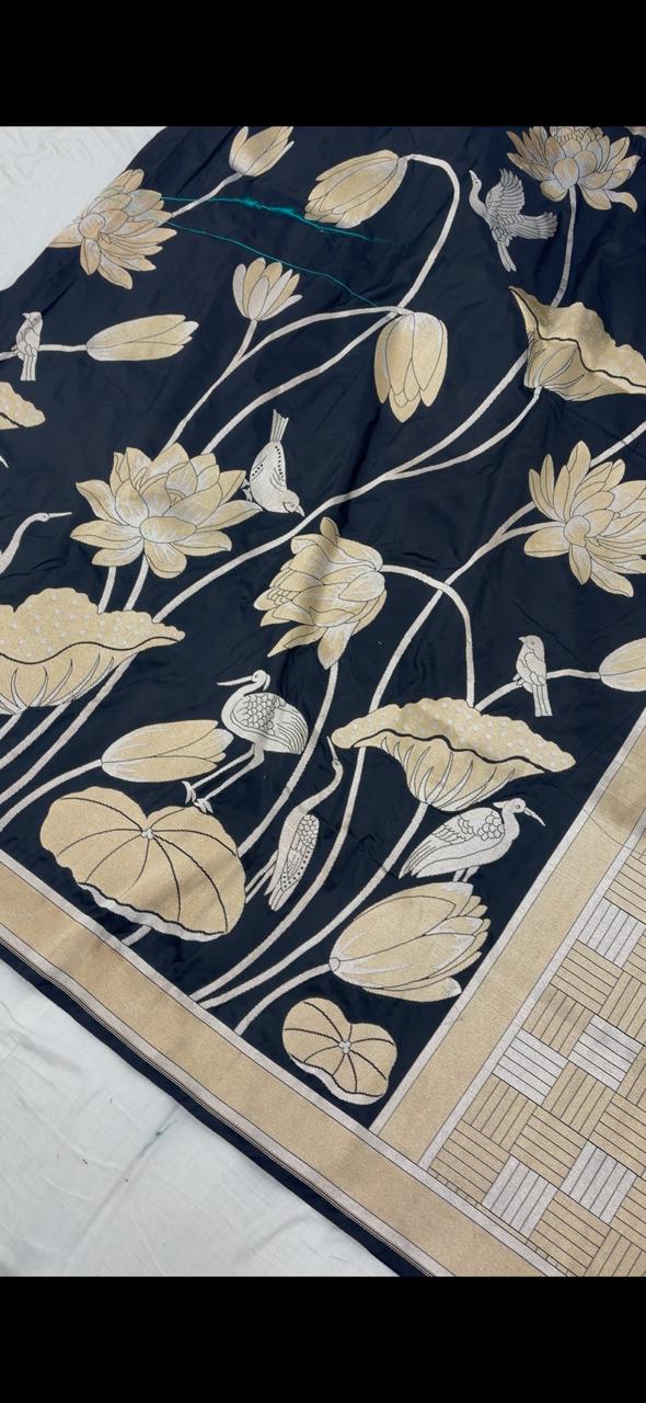 Pure Katan Silk Statement Saree