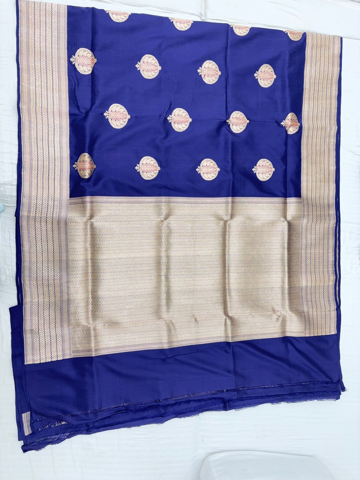 Pure Katan Silk Kadhwa Saree - Image 5